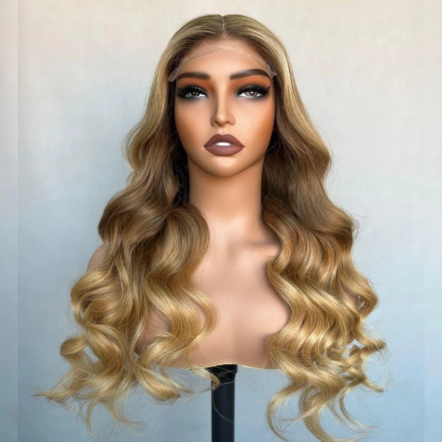 WOWANGEL Balayage 5X5 HD Lace Closure Wig Glueless Wig Premium Raw Hair
