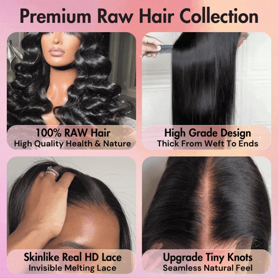 WOWANGEL Burmese Wave Premium Raw Hair 5X5 HD Lace Closure Wigs