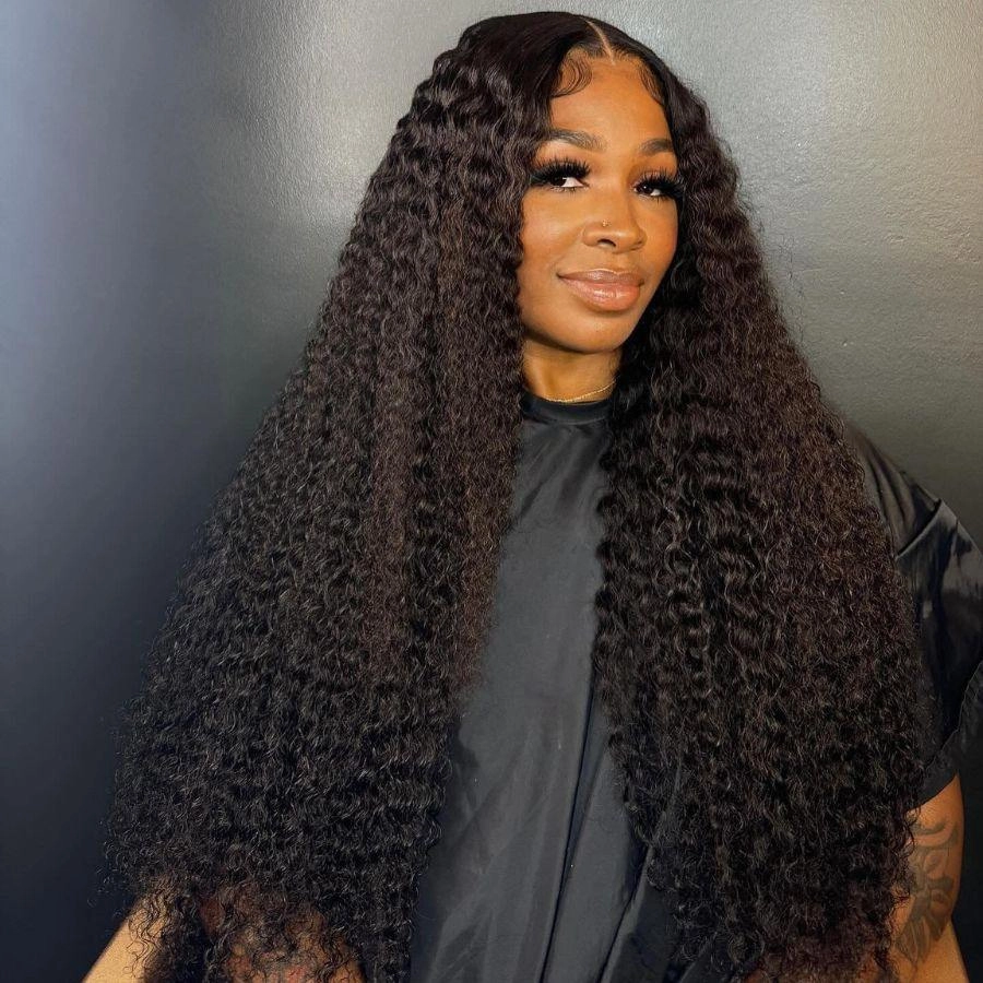 WOWANGEL Deep Curly 13X6 Full Frontal HD Lace Wig Seamless Clean Hairline