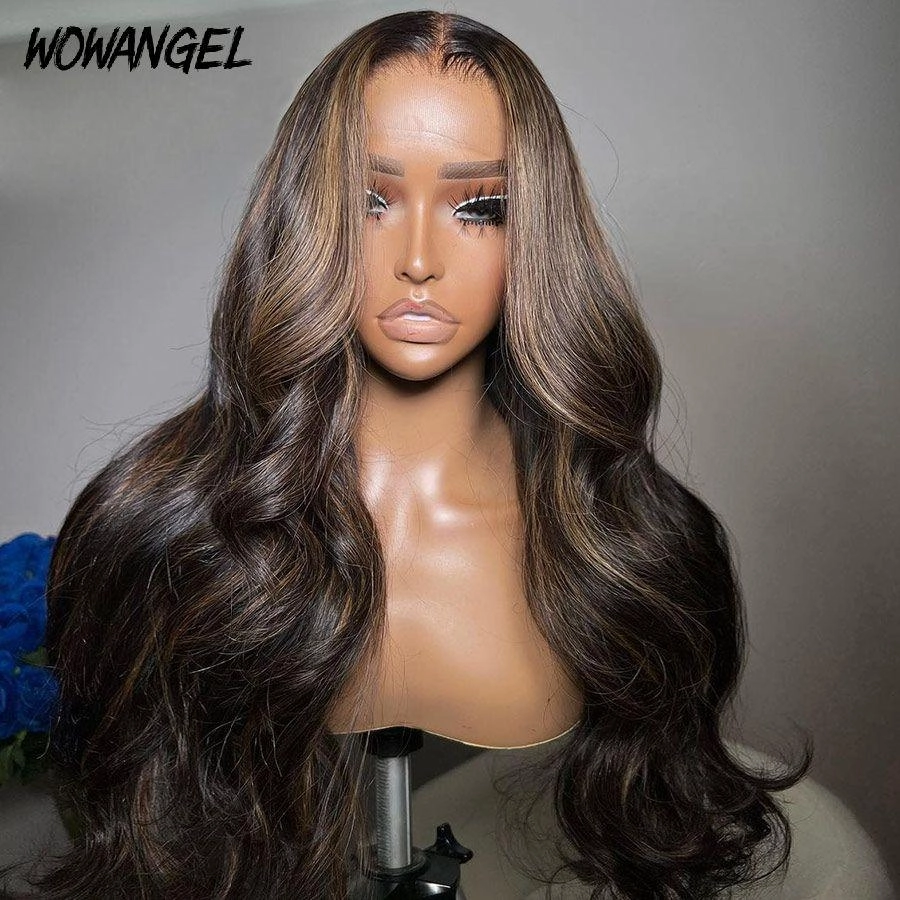 WOWANGEL Highlight Color 13x6 Skinlike Real HD Lace Front Wig Body Wave