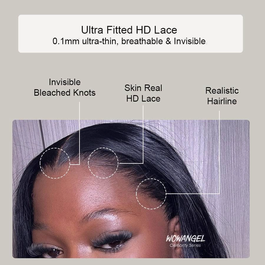 WOWANGEL Tight Curly 13X6 Skinlike Real HD Lace Front Wig