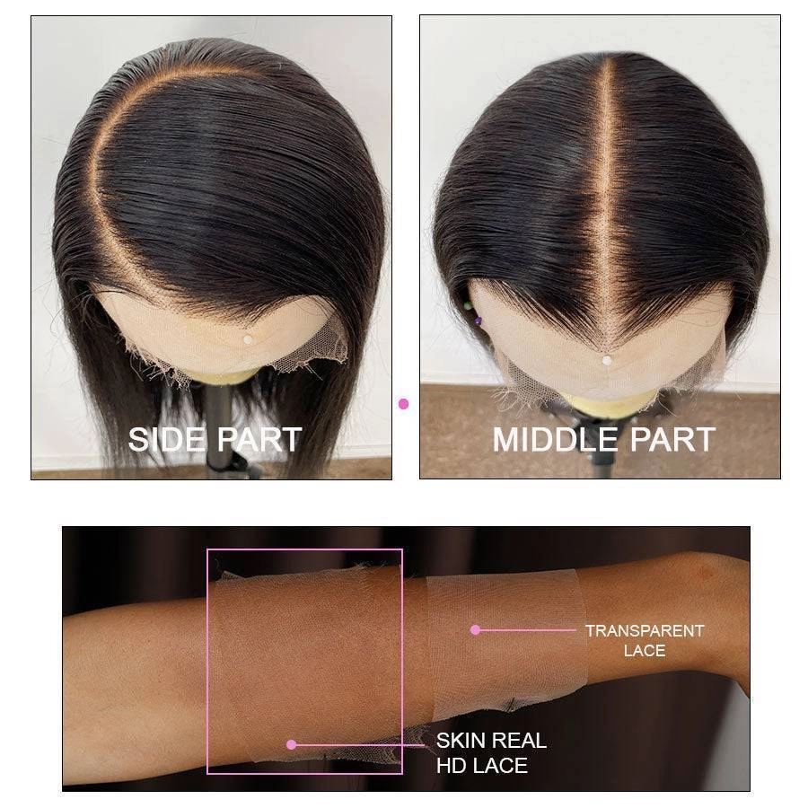 WOWANGEL Tight Curly 13X6 Skinlike Real HD Lace Front Wig
