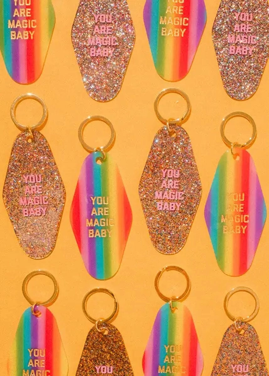 You Are Magic Baby Rainbow Motel Keytag